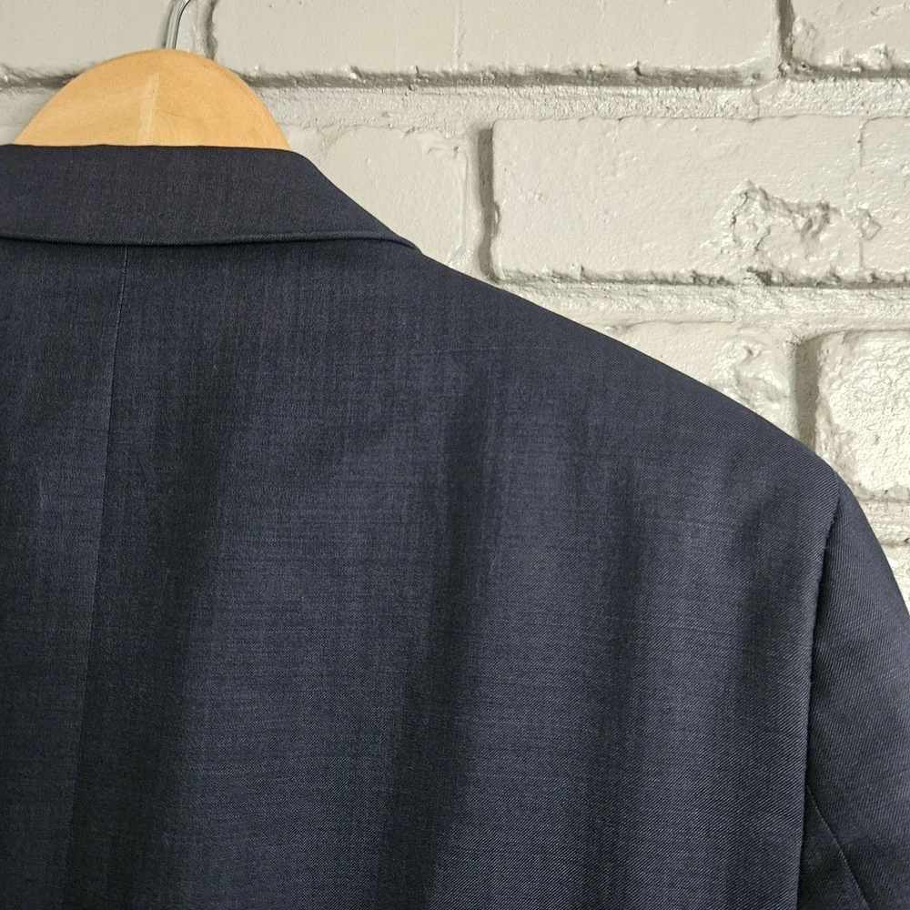 Ted Baker London Mens Blazer 40R No Ordinary Joe Blue Wool Sport Coat Jacket‎